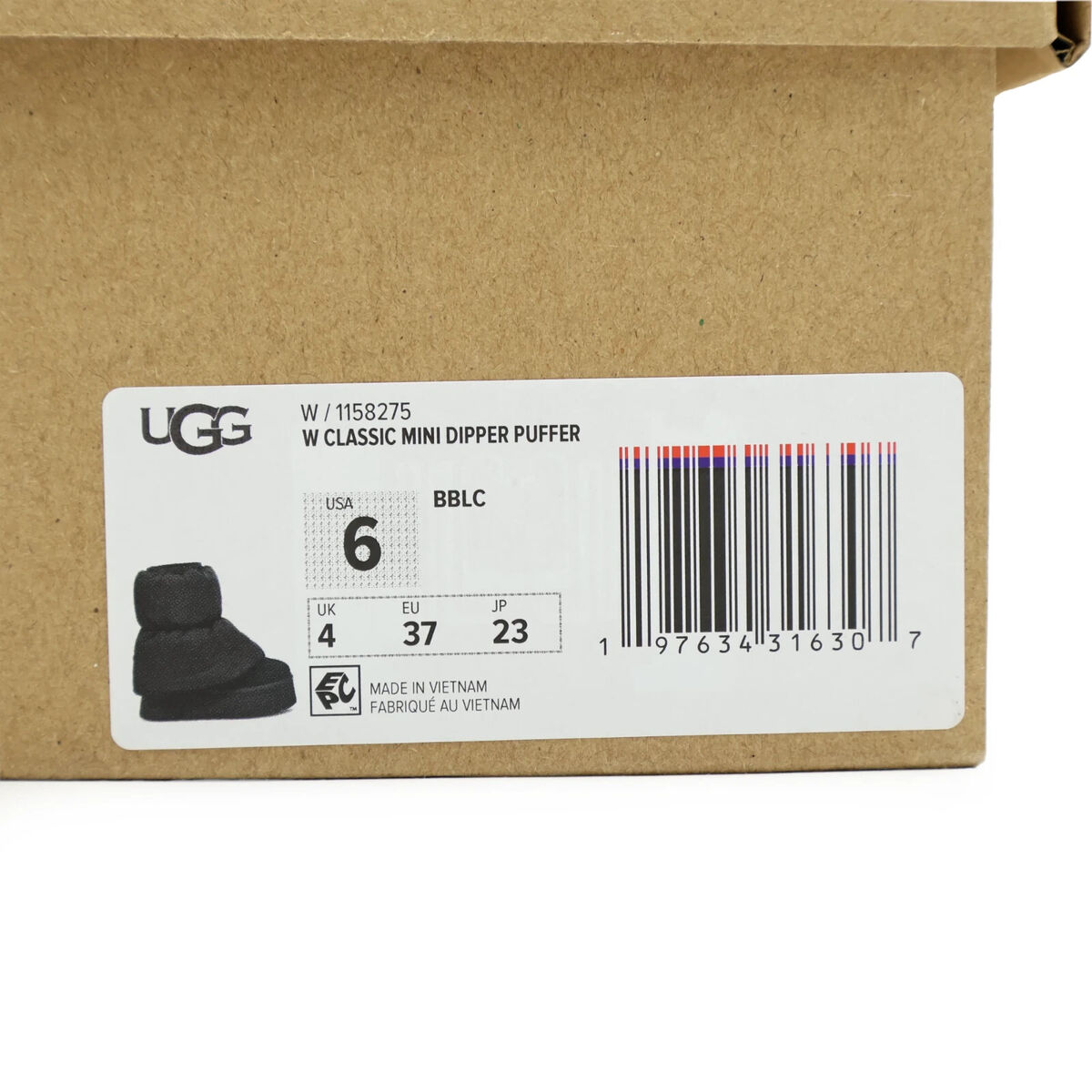 1158275-BBLC UGG Women's Classic Mini Dipper Puffer Black 1158275-BBLC UGG Women's Classic Mini Dipper Puffer Black