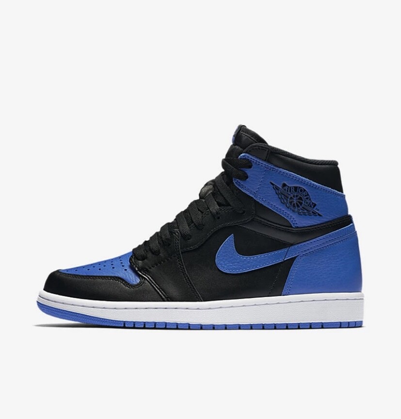 Nike Air Jordan Retro 1 OG High BG Royal Blue Black 2017 575441