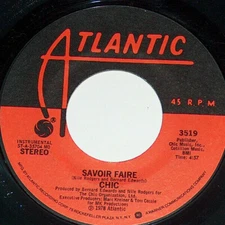 45 RPM CHIC Le Freak, Savoir Faire 1978 Atlantic Disco Vinyl Record 3519 NM M-