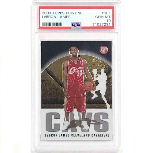 2003-04 Topps Pristine #101 Lebron James RC Cavs rookie card PSA 10 Gem ...