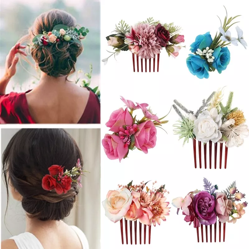 Handmade Floral Pearl Boho Wedding Crown Elegant Wedding Hair Comb For  Brides From Weddings_mall, $4.8