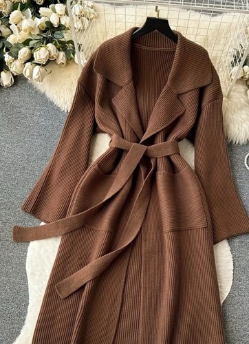 Belted Ribbed Cardigan - Picture 11 of 11
