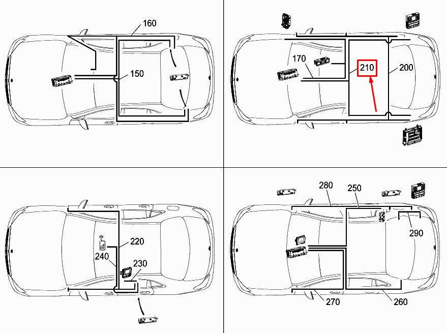 NOUVEAU CÂBLAGE INTÉRIEUR EN FIBRE OPTIQUE MERCEDES-BENZ E W213 A2135405134