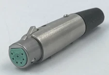 Switchcraft A7F Female 7 Pin XLR Cable Mic Cord Inline Connector Silver NOS