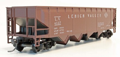 Athearn HO Scale Lehigh Valley 40' open bay quad  hopper car kit LV4127 blue box