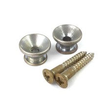 Gotoh Aged Chrome/Relic Strap Buttons for Fender  Strat/Tele/Bass AP-0670-007