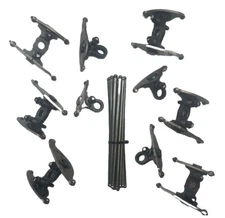 04-07 Ford F250 F350 6.0L Intake Exhaust Rocker Arm Pedestal Set & Push Rods OEM