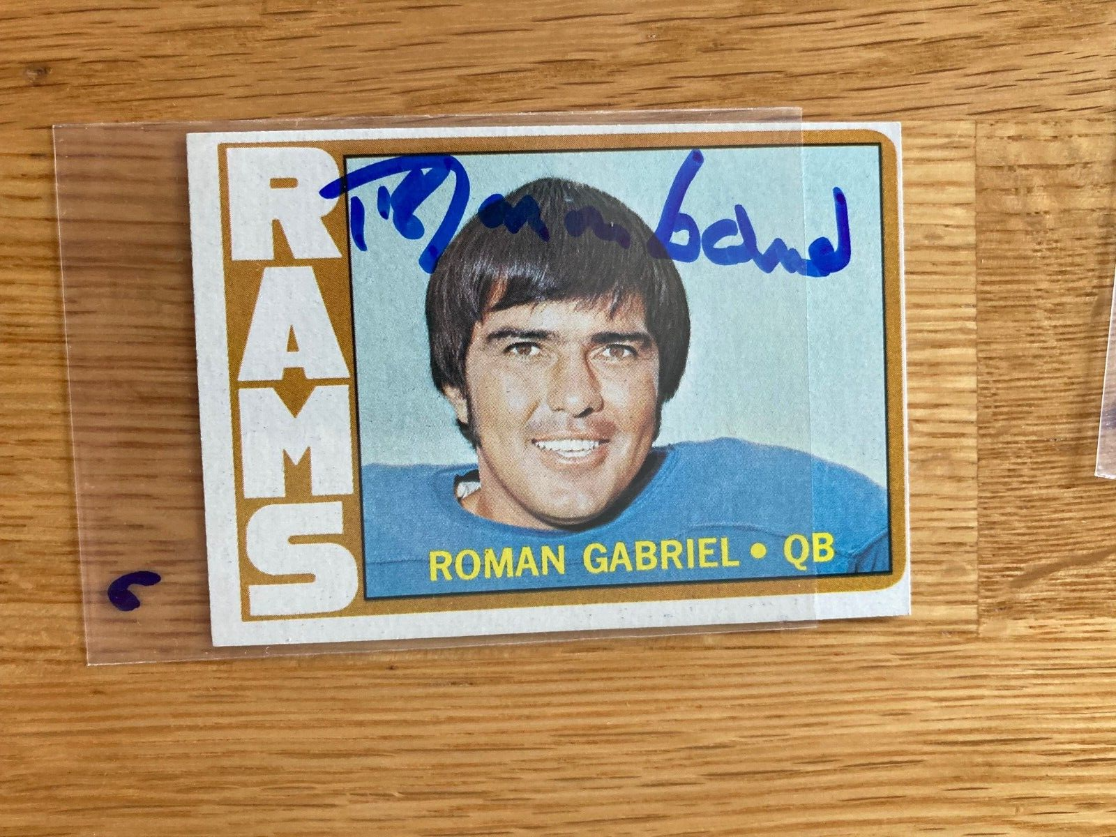 Rams Roman Gabriel signed 1972 Topps card | eBay