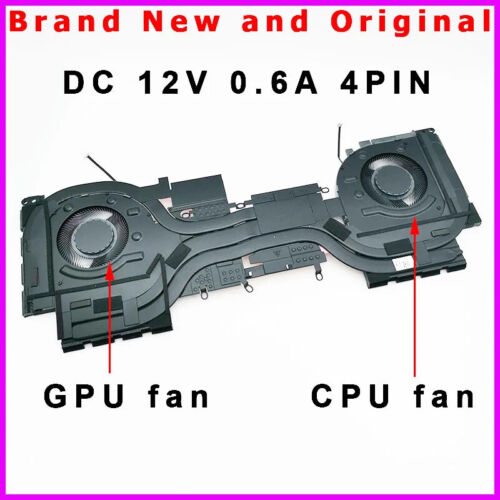 CPU GPU Heatsink Fan for Lenovo Legion S7 16IRH8 Y9000X IRH8 2023 5H40S20943 - Afbeelding 6 van 9