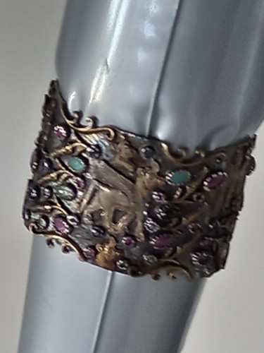 Handmade Rare Find Urartian Series 990 Silver Cuff Bracelet - Picture 3 of 7