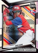 2022 Elite Extra Edition DECADE DIE-CUT BLACK MAILERSON CASANOVA 122/999 #198
