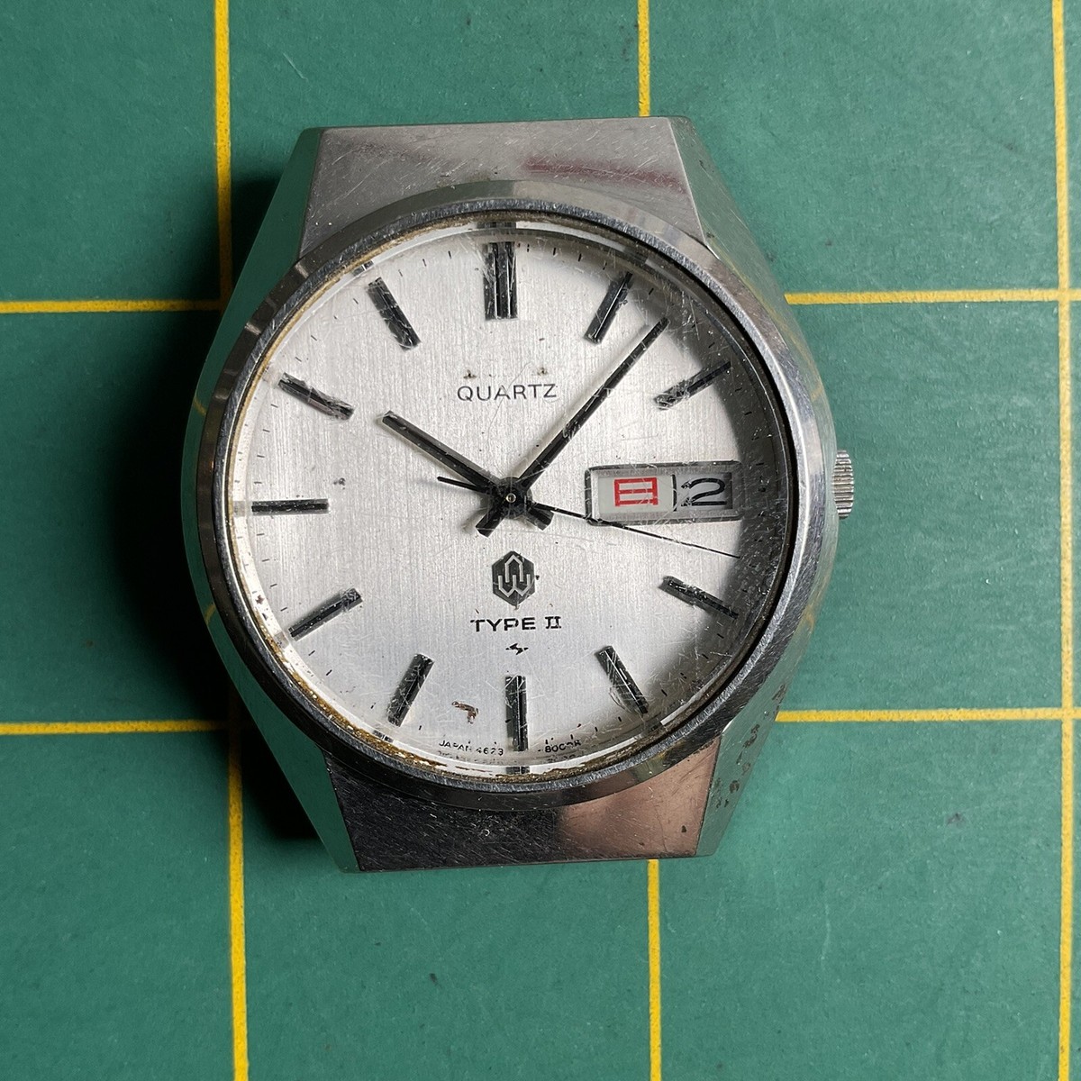 VINTAGE SEIKO QUARTZ TYPE II 4623-8000 FOR PARTS OR REPAIR WATCH 