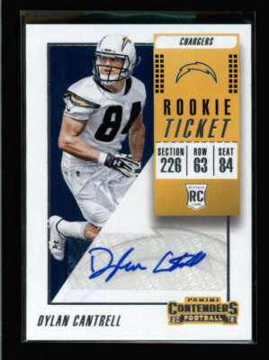 DYLAN CANTRELL 2018 CONTENDERS VARIATION ROOKIE TICKET AUTOGRAPH AUTO AK7550