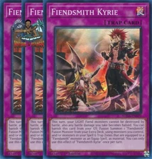 Yugioh! 3x Fiendsmith Kyrie SUDA-EN079 Super Rare 1st Ed NM