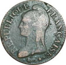 O9273 Directoire 5 Centimes Dupré an 7 A Paris ->Make offer