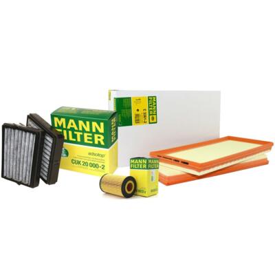 Mann Oil Air Carbon Cabin Filter Service Kit For Benz A209 C209 CLK63 AMG 6.3 V8