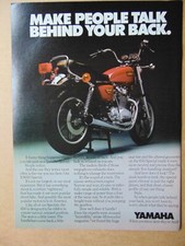 1979 YAMAHA XS 650 SPECIAL Motorcycle vintage art print ad
