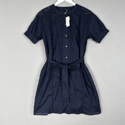 Banana Republic Womens Shirt Dress XXS Blue Minimalist Office Work Preppy  2024