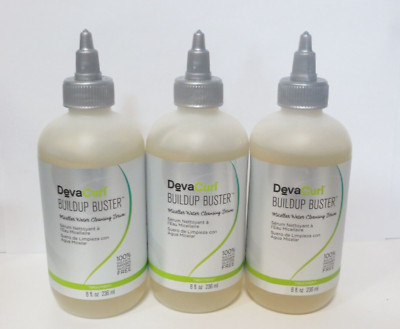 DEVACURL BUILDUP BUSTER MICELLAR WATER CLEANSING SERUM 8 OZ (LOT OF 3)