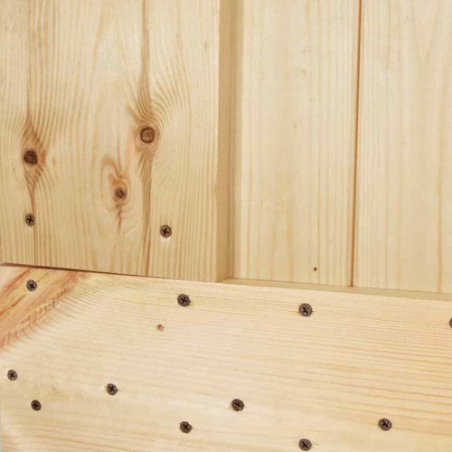 Sturdy & Smooth Sliding Barn Door with Hardware Set – Natural Solid Pine Wood - Picture 7 of 11