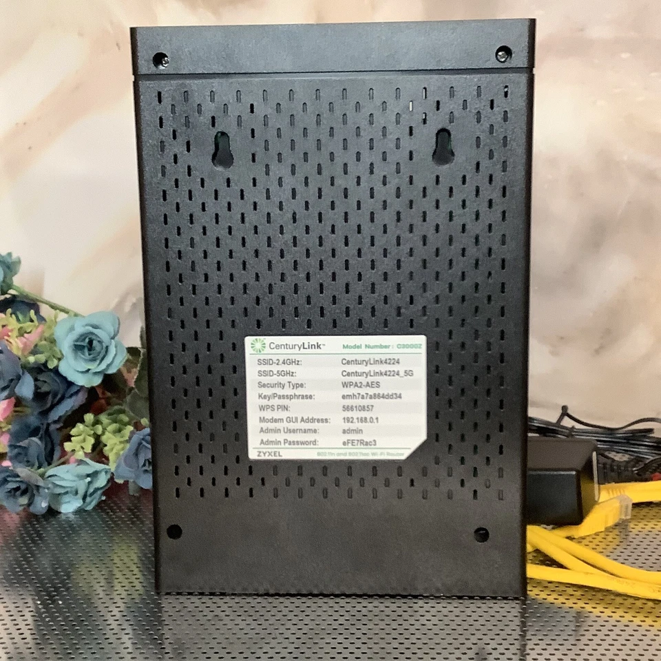 CENTURYLINK ZYXEL C3000Z MODEM WIFI ROUTER VDSL2 AC2200 GATEWAY INTERNET CABLE  - Image 3 of 4