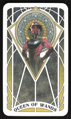 2023 Marvel Tarot Card By Lily McDonnell: Ironheart/Riri Williams Queen of Wands
