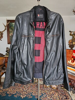 Herren Lederjacke Strellson Mel Ramos Collection XL 54 Nappa Leder