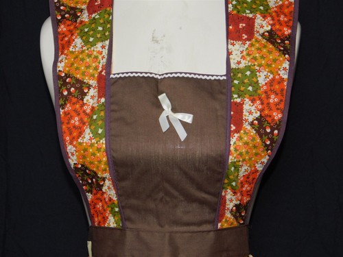 Vintage Lot of 3 Full Kitchen Apron Cobbler Tie Back Sleeveless With Pockets NOS - Picture 9 of 19