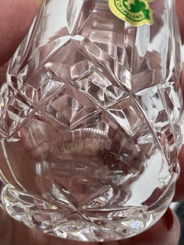 Waterford Lismore Crystal Salt & Pepper Shakers Stickers Etched - Picture 8 of 17