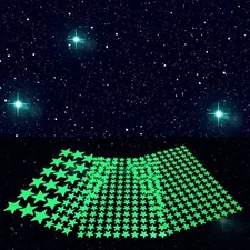 Glow in The Dark Star Stickers, Bright and Lasting, Glow Stickers for Ceiling an