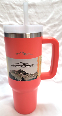 HappyRockyDialyです！！ Aldi Adventuridge Tumbler Handle Lid Straw 40oz Coral/Red BPA Free