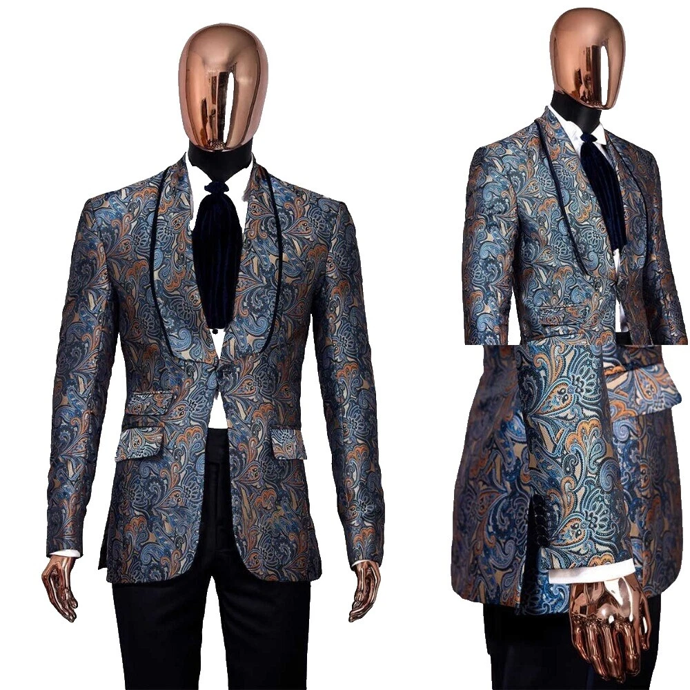 Мужские костюмы и блейзеры ручной работы с цветочным рисунком