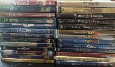 Disney DVD s - $5 Each - Pocahontas Toy Story Dumbo Up Frozen Finding Nemo