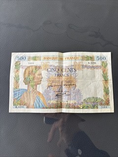 Billet 500 Francs 1942