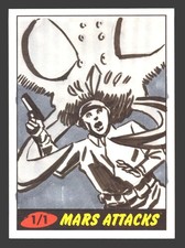 2012 Mars Attacks Heritage Artist Autograph Sketch Trading Card 1/1