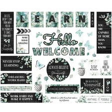 50PCS Modern Farmhouse Bulletin Board Decor, Inspirational Wall Decorative Si...