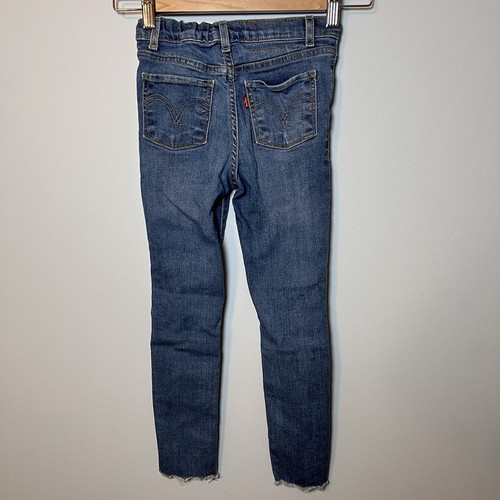 Levi’s 720 High Rise Super Skinny Jeans 6X (6-7 yrs) Med Wash Distressed Denim - Picture 4 of 8