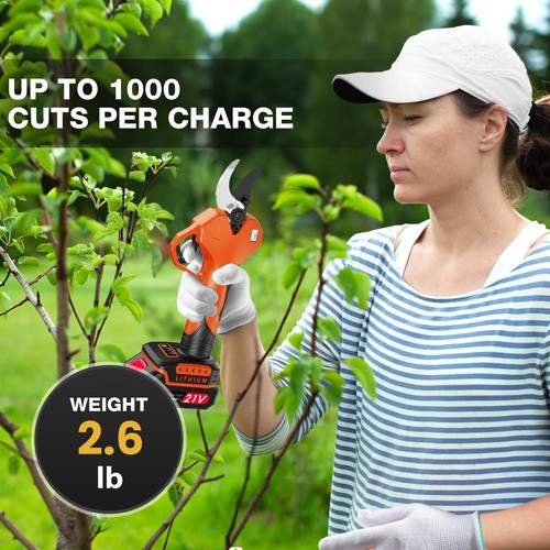 Cesoie da Potatura Elettriche, Lopper Elettriche per Giardinaggio, 2" Max Diame di Taglio... - Foto 5 di 6