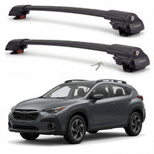 Roof Rack Cross Bars For Subaru Crosstrek 2018-2026 Aluminum Black Pair