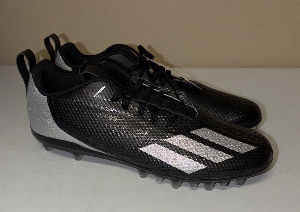 Adidas Adizero Spark Men\'s Size 10 Football Cleats Black‎ Grey New Men main image 4