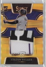 2022 Panini Select Rookie Jumbo Swatch Gold Prizm 3/10 Colton Welker #RJS-CW 4f5