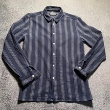 Primark Hemd Herren klein blau gestreift lang...