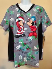 Mickey Minnie Mouse Cherokee Disney Christmas V Neck Top TF783 MKNU