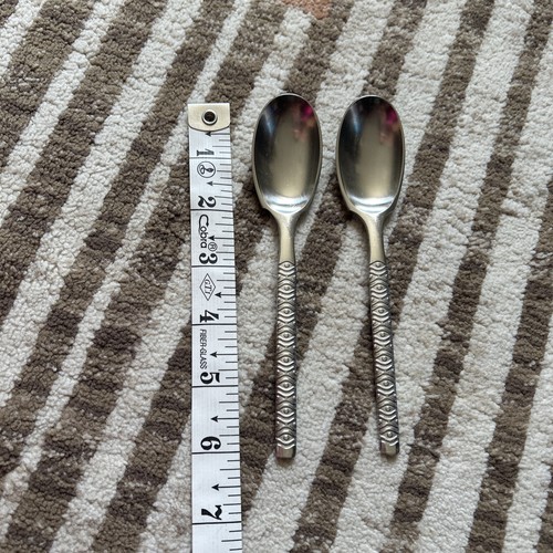 Dansk Designs JHQ PRADO Jens Quistgaard Stainless TEASPOON 6-1/8" Germany x2 - Picture 2 of 9