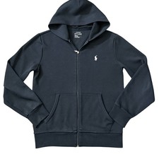 Polo Ralph Lauren Preppy Women Full Zip Hoodie Pony Logo Performance S EE08