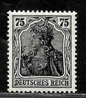 HICK GIRL-MINT  GERMAN  SC#90  GERMANIA , WMK. 125 , GREEN & BLACK        X4443 — photo 1