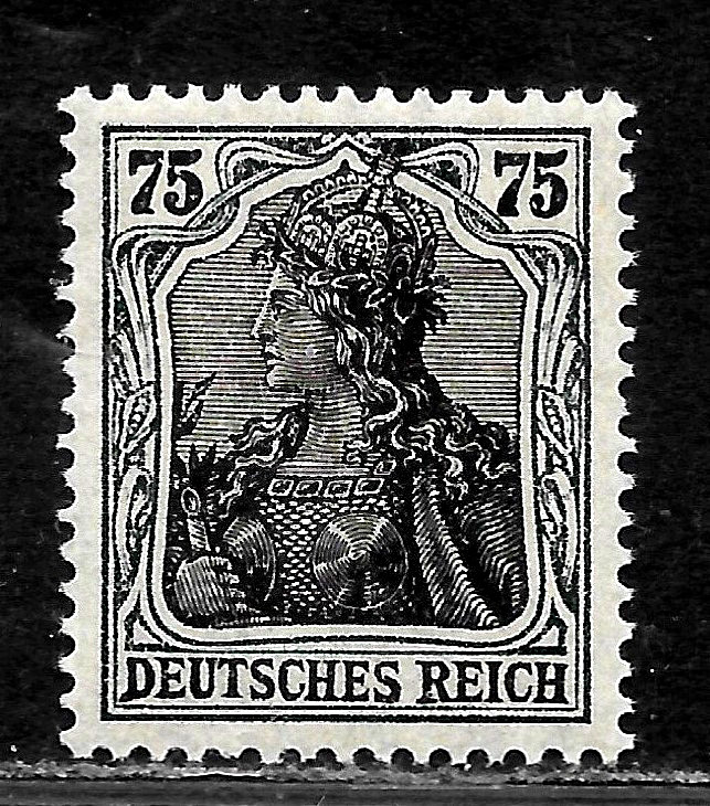 HICK GIRL-MINT  GERMAN  SC#90  GERMANIA , WMK. 125 , GREEN & BLACK        X4443