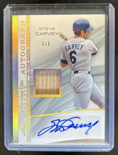 2025 Leaf In the Game Used Steve Garvey Auto Autograph Bat Gold Holo #1/1