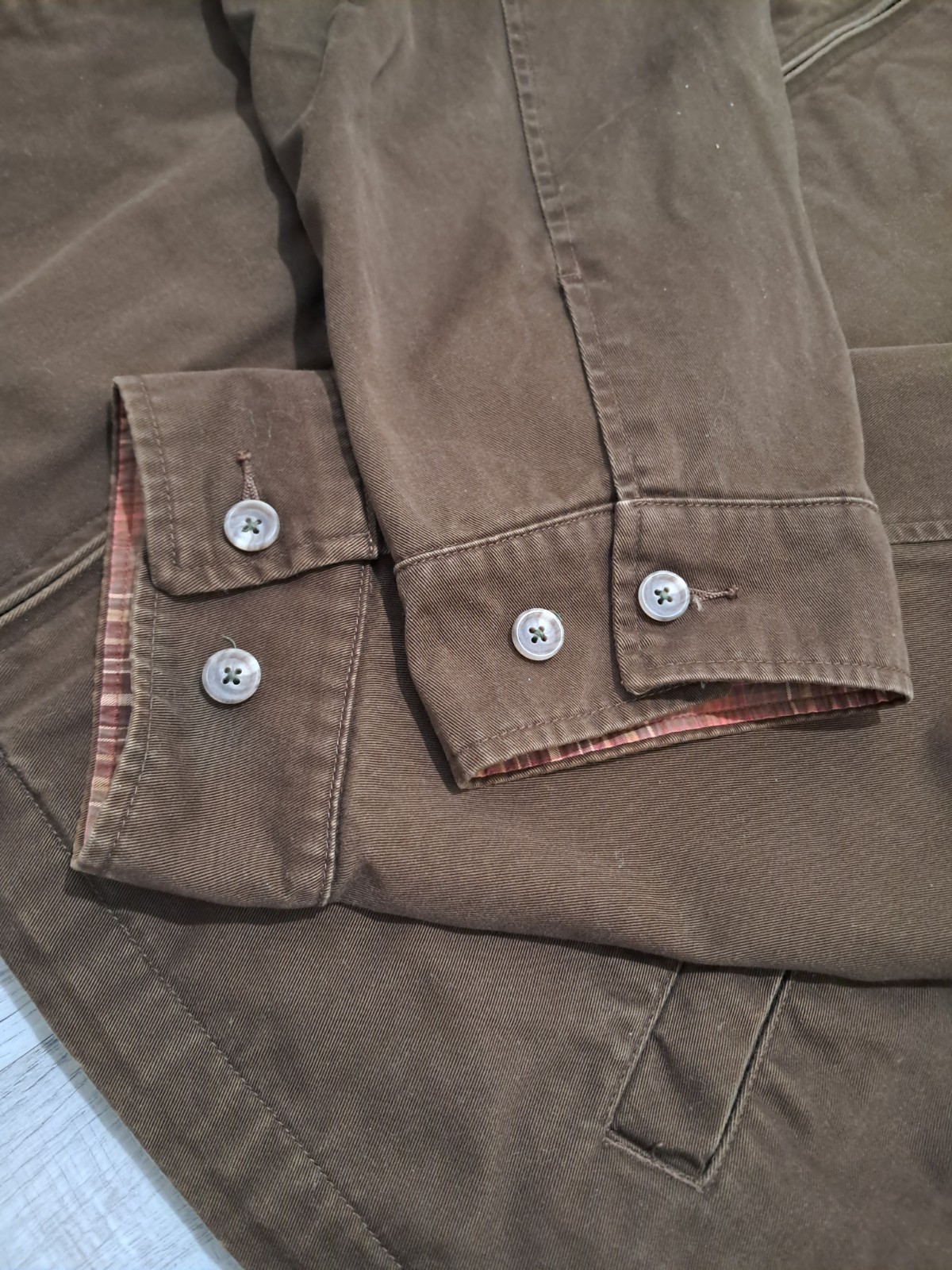 Polo Ralph Lauren Mens Harrington Jacket Size 2XL Cotton Brown Plaid Lined