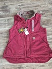 NWT's Carhartt WV001 624 Crabapple Women's Sandstone Mock Lined Vest Size Small — photo 1